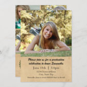 ローレルリーフ – 卒業発表 招待状 (正面/裏面)