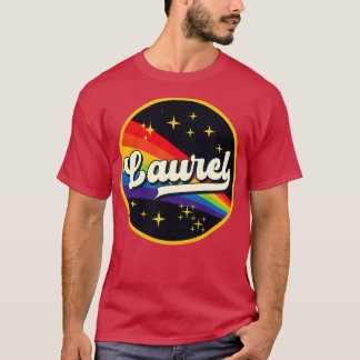 ローレルレインボーイン宇宙ヴィンテージスタイル Tシャツ