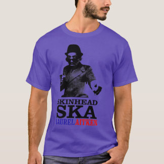 ローレル付きスキンヘッドSKA Tシャツ