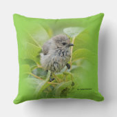 ローレル低木の可愛いウェットウィーブシュティットソングバード クッション (裏面)