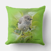 ローレル低木の可愛いウェットウィーブシュティットソングバード クッション (正面)