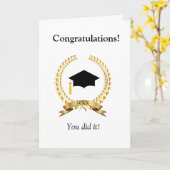 ローレル卒業カード カード (黄色い花)