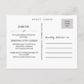 ローレル卒業パーティー招待状はがき インビテーションポストカード (裏面)