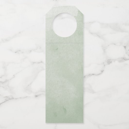 ローレル素朴カントリーリースのテー結婚ブル番号 ボトルネックタグ (裏面)