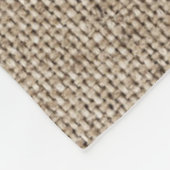 ローレル素朴リースファームハウススタイルモノグラムの フリースブランケット (角)