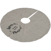 ローレル素朴リースモノグラムツリースカート ブラッシュドポリエステルツリースカート (アングル)