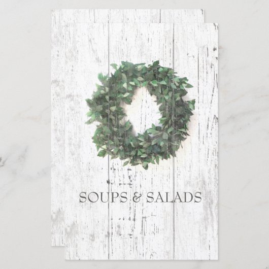 ローレル素朴リースレシピ主催者の仕切り (正面/裏面)