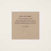 ローレル素朴リーフスタッドイヤリングディスプレイカード (裏面)