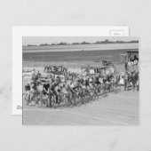 ローレル自転車レース1925ヴィンテージ写真 ポストカード (正面/裏面)