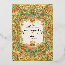 ローレル&フィリグリー魔法 箔招待状