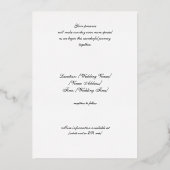 ローレル&フィリグリー魔法 箔招待状 (裏面)