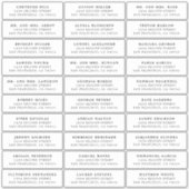 ローレンゲスト住所 シールエレガントウェディング シール (正面)