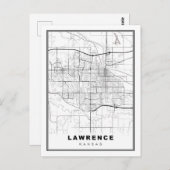 ローレンスの地図 ポストカード (正面/裏面)