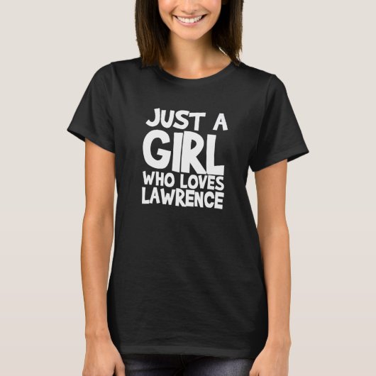 ローレンスを愛する女の子 Tシャツ (正面)
