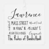 ローレンスカンザスサブウェイアートメタルオーナメント メタルオーナメント (正面)