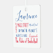 ローレンスカンザスサブウェイアートメタルオーナメント メタルオーナメント (正面左)