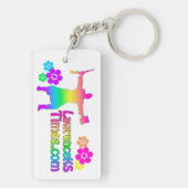 ローレンスタイムズ溝型フラワーキーチェーン キーホルダー (裏面)