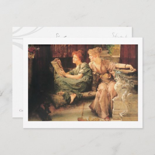 ローレンス・アルマ・タデマによる比較 ポストカード (正面/裏面)