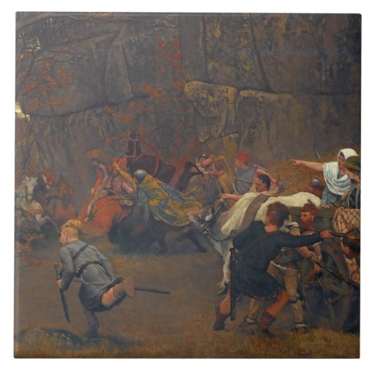 ローレンス・アルマ – タデマ – グントラムボースと彼 タイル (正面)