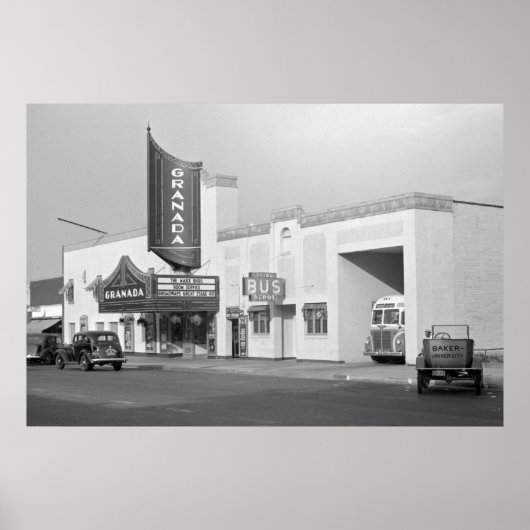 ローレンス、カンザス、1938年 ポスター (正面)