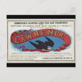 ローレンス・クリッパー帆船1900 ポストカード