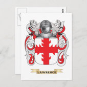 ローレンス・コート・オブ・アームズ(家紋) ポストカード (正面/裏面)