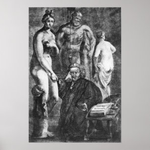 ローレンス・スターン、c.1761の風刺的なポートレート ポスター