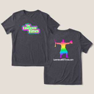 ローレンス・タイムズgroovy femme – 木炭 トライブレンドTシャツ