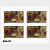 ローレンスAlma-Tedamo – バージへの乗船 長方形シール (シート)