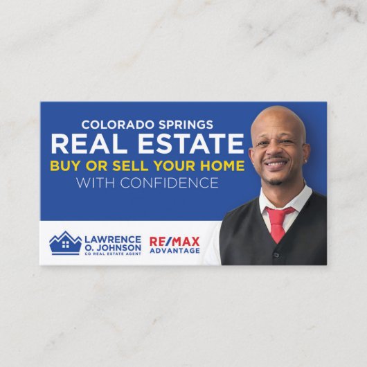 ローレンスO.ジョンソンエステート実在ビジネスカード 名刺 (正面)