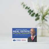 ローレンスO.ジョンソンエステート実在ビジネスカード 名刺 (スタンド正面)