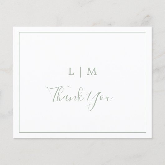 ローレンセージエレガントグリーン結婚バジェット (正面)