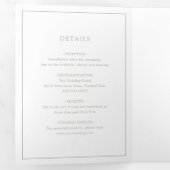 ローレンセージグリーンモノグラムエレガントウェディング 三つ折り招待状 (内部最初)