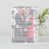 ローレンモノグラムフォトエレガントな結婚式 セーブザデート (スタンド正面)