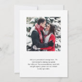 ローレンモノグラムフォトエレガントな結婚式 セーブザデート (裏面)