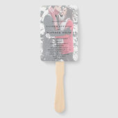 ローレンモノグラムフォトエレガントな結婚式 ハンドファン (正面)