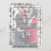 ローレンモノグラムフォトエレガントな結婚式 プログラム (正面/裏面)