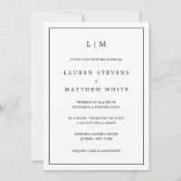 ローレン白黒エレガントズスペインの結婚ズ