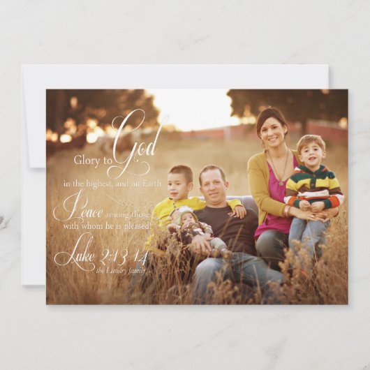 ローレン・ランドリーのクリスマスカード シーズンカード (正面)