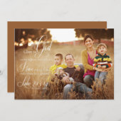 ローレン・ランドリーのクリスマスカード シーズンカード (正面/裏面)