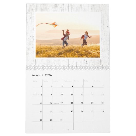 ローレ素朴ルリースファームハウスファミリーフォト2023 カレンダー (3月 2026)