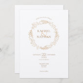 ローレ素朴ル・ガーラン結婚ズ 招待状 (正面/裏面)