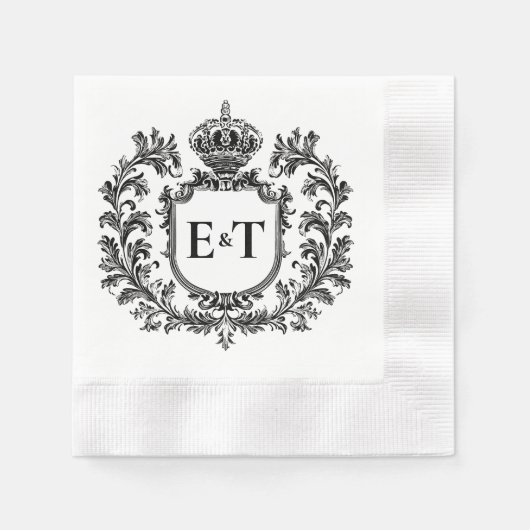 ローレ華美ルとフィリグリー 縁ありカクテルナプキン (正面)