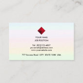 ローレ葉ルオンパステルカラー 名刺 (裏面)