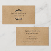 ローレ葉ルク素朴ラフト 名刺 (正面/裏面)