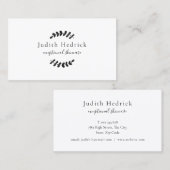 ローレ葉ルズ白黒 名刺 (正面/裏面)