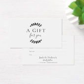 ローレ葉ル白黒商品券 (デスク)