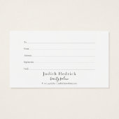 ローレ葉ル白黒商品券 (裏面)