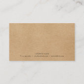 ローレ葉ル素朴顧客アポイントメントカード 名刺 (裏面)