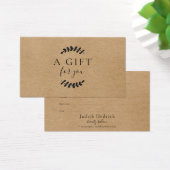 ローレ葉ル素朴Kraftギフト証明書 (デスク)